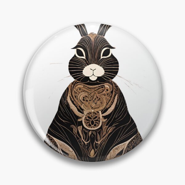 Item preview, Art Deco Rabbit 2 designed and sold by LittleGoblinPrs.