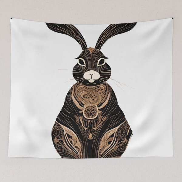 Item preview, Art Deco Rabbit 2 designed and sold by LittleGoblinPrs.