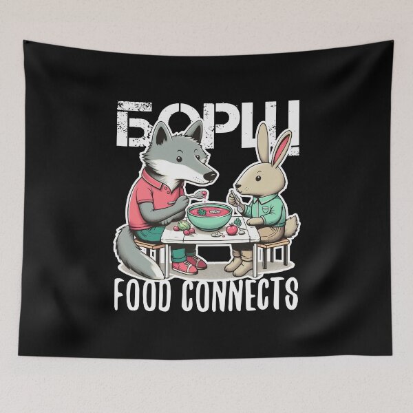 Item preview, Borscht wolf and hare gift designed and sold by Pineapple-Tree.