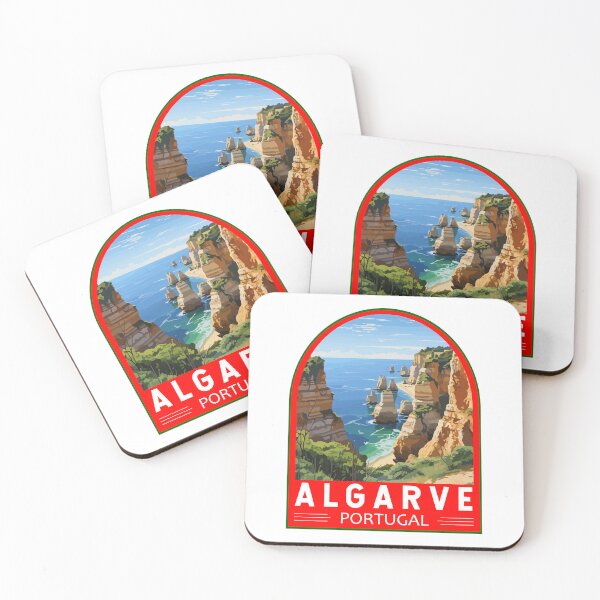 Item preview, Algarve Portugal Travel Art Emblem designed and sold by KrisSidDesigns.