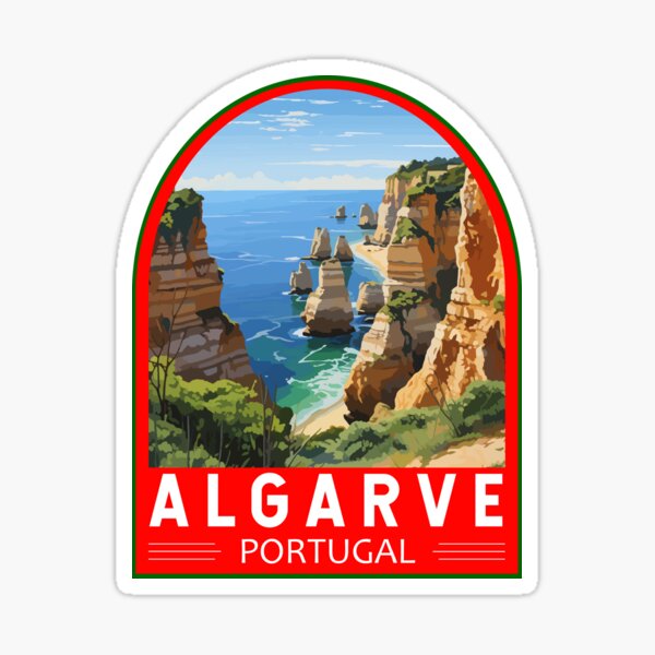 Artikel-Vorschau von Algarve Portugal Reisekunst-Emblem, designt und verkauft von KrisSidDesigns.