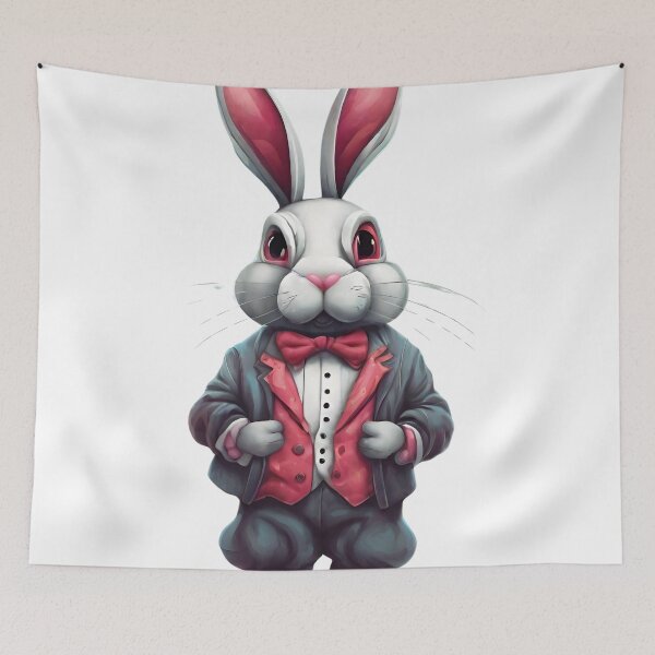 Item preview, Pop Surrealist Rabbit designed and sold by LittleGoblinPrs.