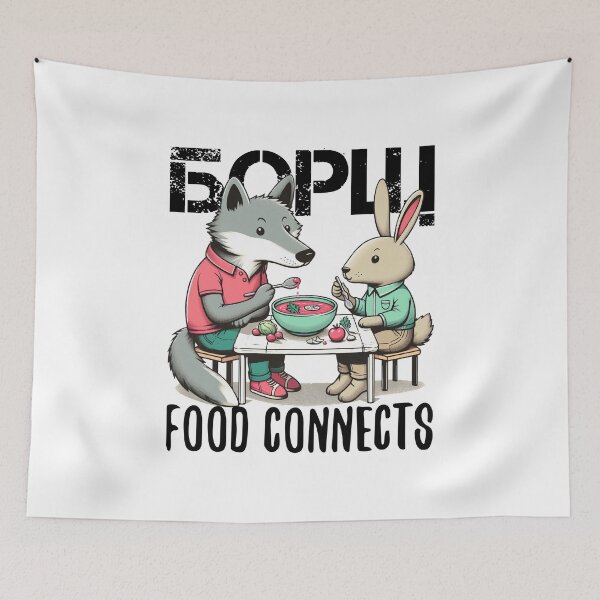 Item preview, Borscht wolf and hare gift designed and sold by Pineapple-Tree.