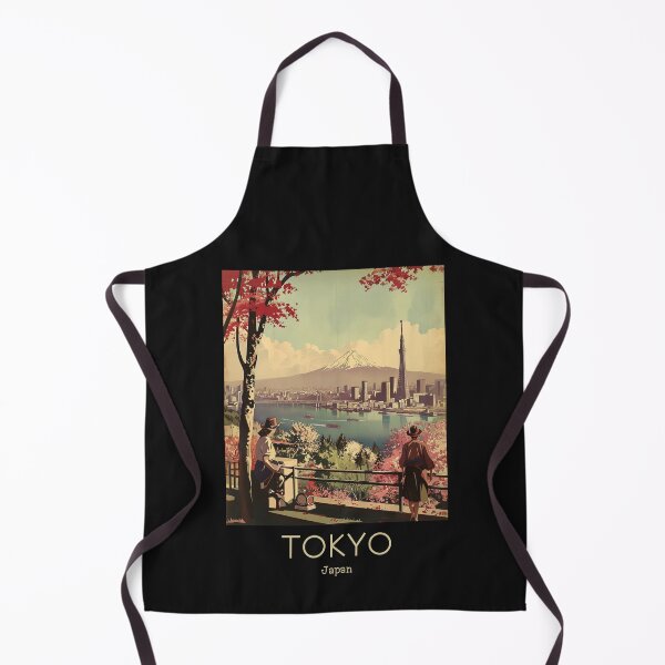 Artikelvorschau, Eine Vintage-Reiseillustration von Tokio - Japan entworfen und verkauft von GoodOldVintage.