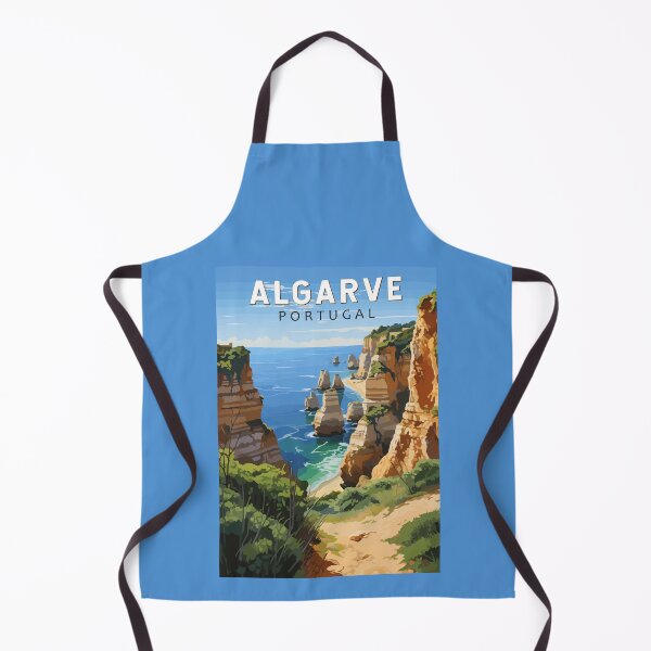 Item preview, Algarve Portugal Travel Art Vintage designed and sold by KrisSidDesigns.