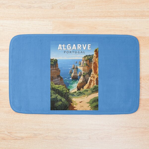 Item preview, Algarve Portugal Travel Art Vintage designed and sold by KrisSidDesigns.