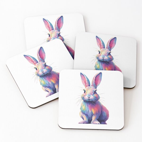 Item preview, Rainbow Rabbit designed and sold by LittleGoblinPrs.