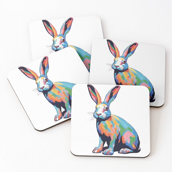 Item preview, Colorful Painted Rabbit designed and sold by LittleGoblinPrs.