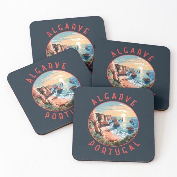Item preview, Algarve Portugal Retro Distressed Circle designed and sold by KrisSidDesigns.