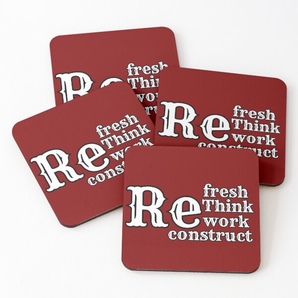 Item preview, "Refresh, rethink, think, work, reconstruct." designed and sold by Athieoshop.