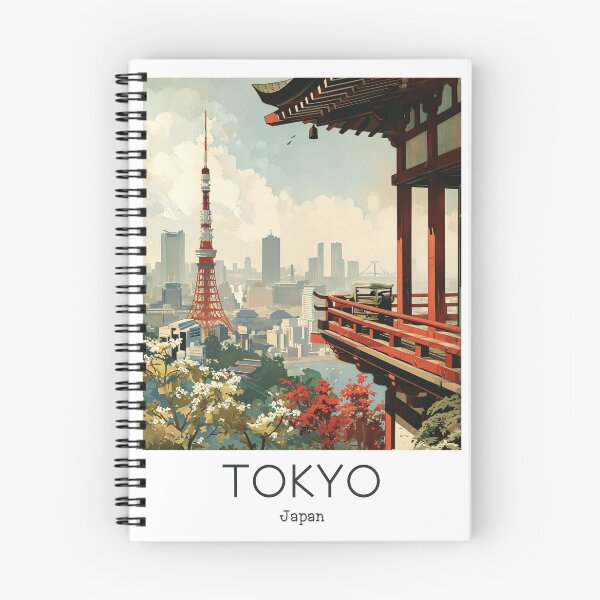Item preview, A Vintage Travel Illustration of Tokyo - Japan designed and sold by GoodOldVintage.