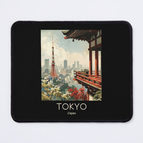 Item preview, A Vintage Travel Illustration of Tokyo - Japan designed and sold by GoodOldVintage.