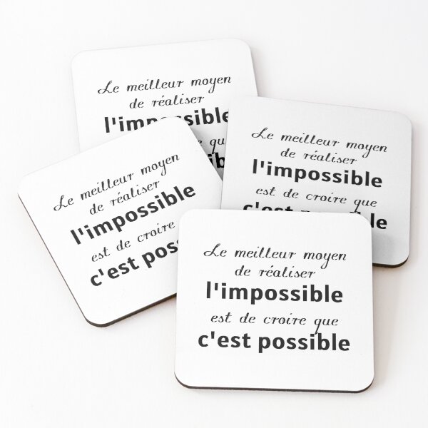 Aperçu de l'œuvre Citation de film - Possible créée et vendue par Cover77.