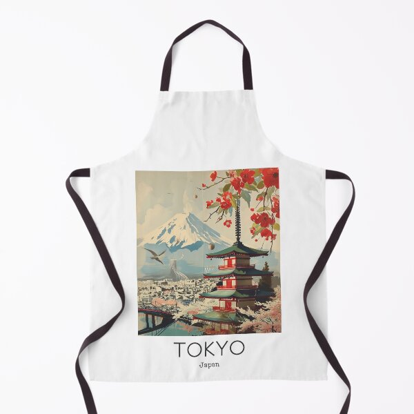 Artikelvorschau, Eine Vintage-Reiseillustration von Tokio - Japan entworfen und verkauft von GoodOldVintage.