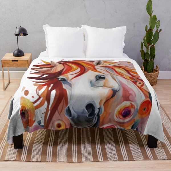 Item preview,  Watercolour horse in flowers  designed and sold by kozlebozle007.