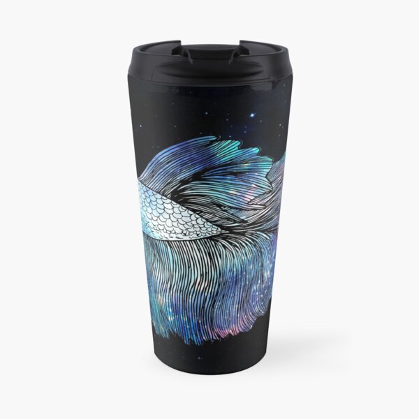 Blue Galaxy Betta Fish Travel Mug