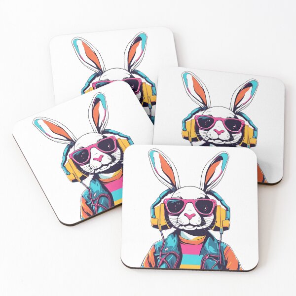 Item preview, 80s Retro Rabbit designed and sold by LittleGoblinPrs.