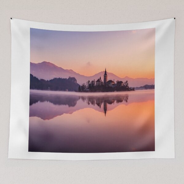 Item preview, Mirror Lake with Mountains and Castle designed and sold by Vicky021.