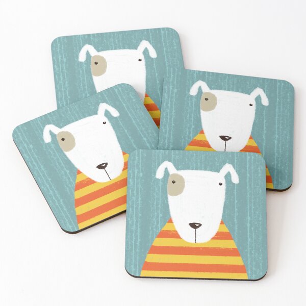 Item preview, Cute dog in a striped jumper designed and sold by Beverley Young.