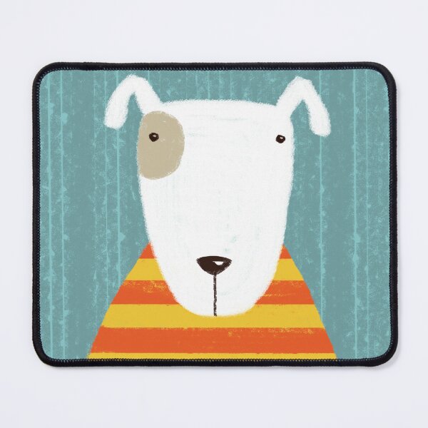 Item preview, Cute dog in a striped jumper designed and sold by Beverley Young.