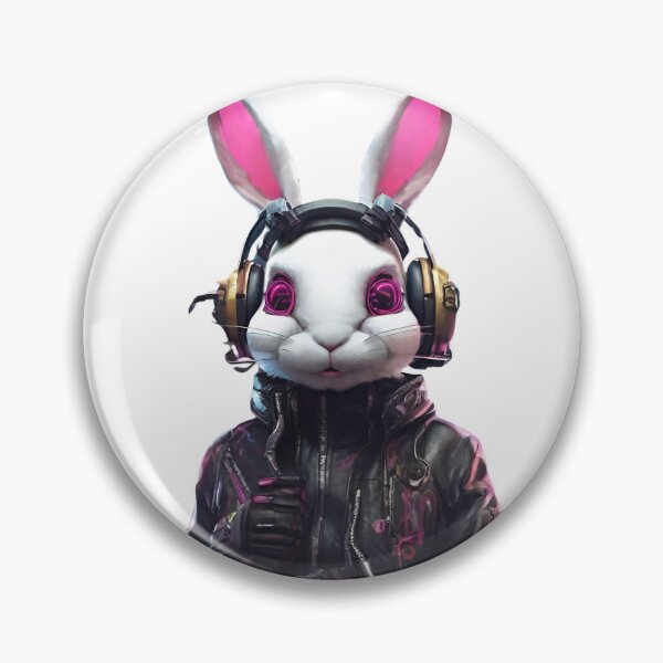 Item preview, Cyberpunk Rabbit designed and sold by LittleGoblinPrs.
