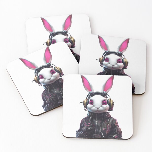 Item preview, Cyberpunk Rabbit designed and sold by LittleGoblinPrs.