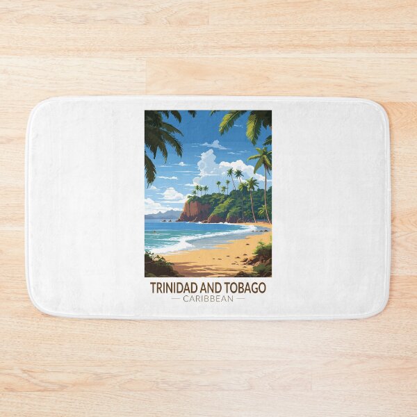 Item preview, Trinidad and Tobago Caribbean Travel Art Vintage designed and sold by KrisSidDesigns.