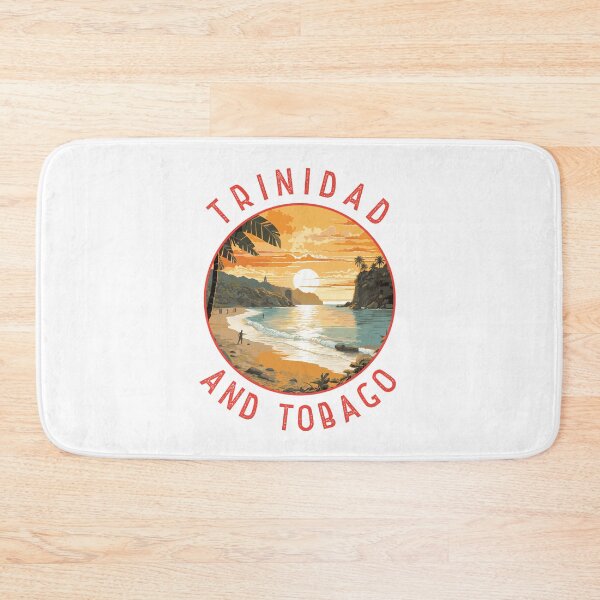 Item preview, Trinidad and Tobago Caribbean Retro Distressed Circle designed and sold by KrisSidDesigns.