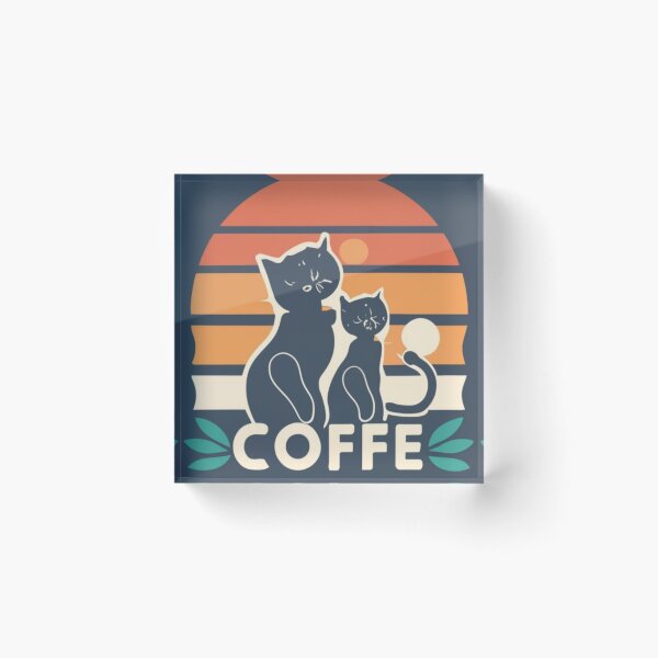 Item preview, coffee and cats v34 designed and sold by FenwickDesign99.