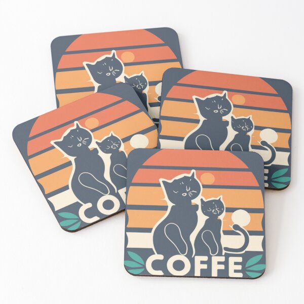 Item preview, coffee and cats v34 designed and sold by FenwickDesign99.