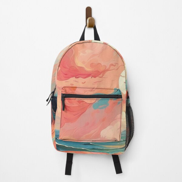 Item preview, Surreal Ocean Waves Dance Under a Vivid Sky designed and sold by ArtComixHaven.