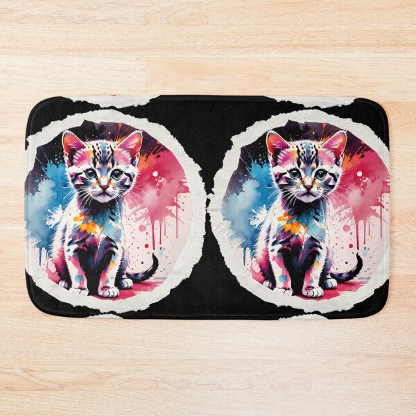 Item preview, Cute Cat Paint Splash Artwork  designed and sold by BotunPeony.