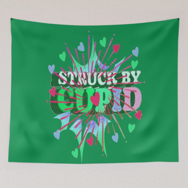 Item preview, Struck By Cupid 3, Cute Lettering Design , Bee Mine For Valentine, Everyday My Valentine, you will live on in my heart designed and sold by Adri Barnard.
