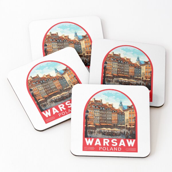 Item preview, Warsaw Poland Travel Art Emblem designed and sold by KrisSidDesigns.