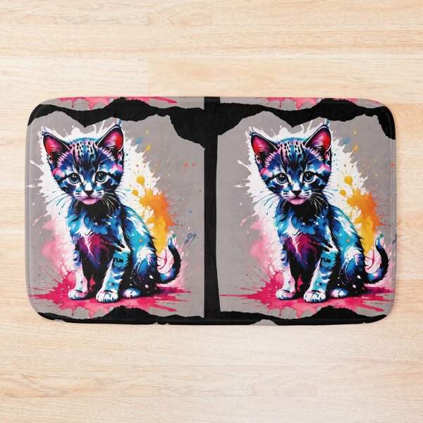 Item preview, Cute Cat Paint Splash Artwork  designed and sold by BotunPeony.