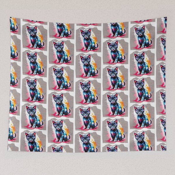 Item preview, Cute Cat Paint Splash Artwork  designed and sold by BotunPeony.