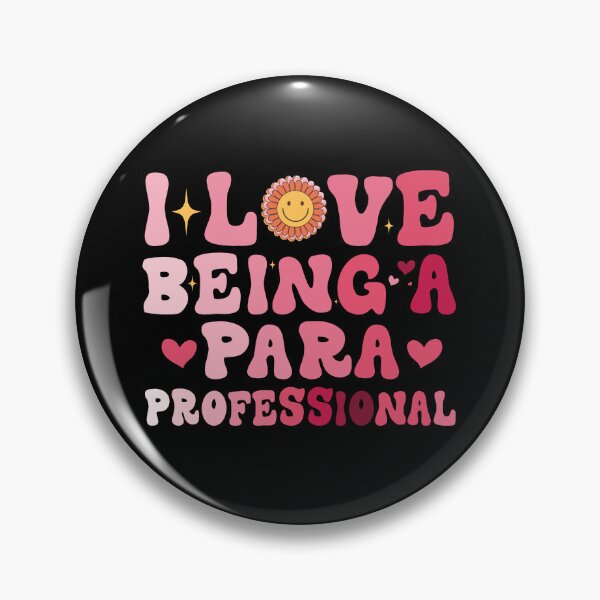 Item preview, I love being a Para professional heart valentine's day Groovy designed and sold by Be Cool (5.0) ⭐⭐⭐⭐⭐.