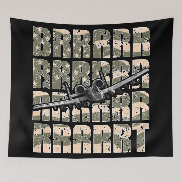 Item preview, A10 Thunderbolt II Warthog BRRT BRRRT - Tan, Green, Black designed and sold by Honest-Quotes.