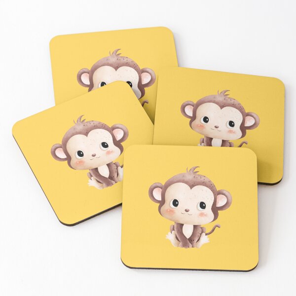 Item preview, Cuteness Overload: Kawaii Monkey Collection designed and sold by Wise-Geek.