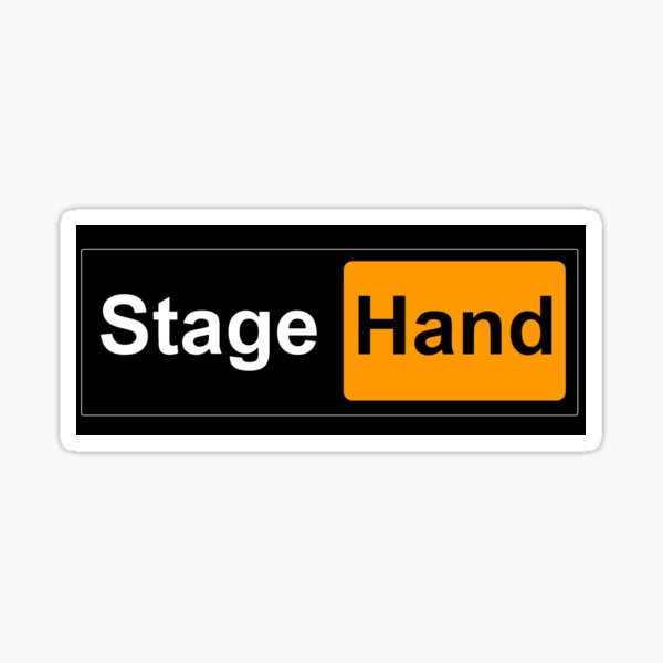 "Stage Hand PH" Sticker for Sale by Joe's Stagehand Gear Redbubble