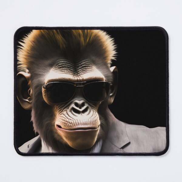 Item preview, Chic Primate Avatar: Smart Ape in Suit and Sunglasses designed and sold by iQuorra.