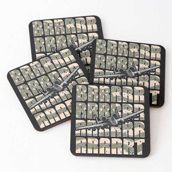 Item preview, A10 Thunderbolt II Warthog BRRT BRRRT - Tan, Green, Black designed and sold by Honest-Quotes.