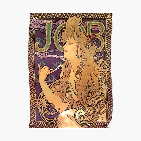 "JOB Rolling Papers Vintage" Poster for Sale by EduardoRizz Redbubble