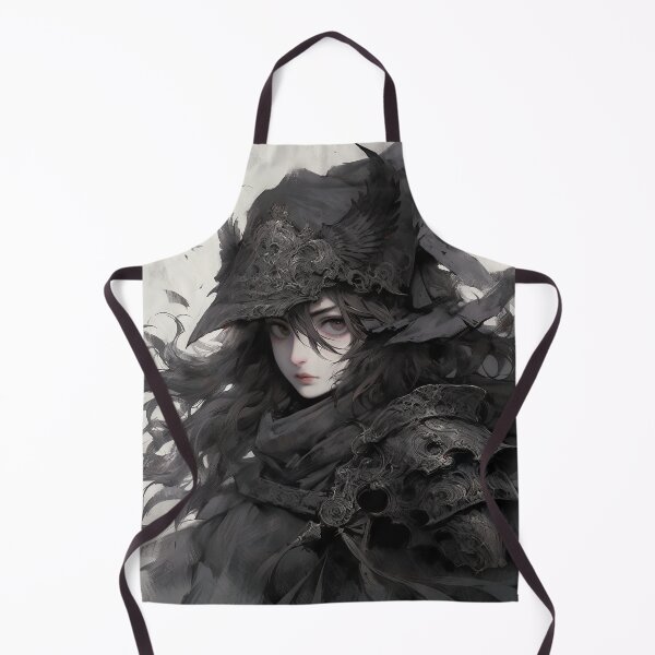 Item preview, Shadowed Feathered Gothic Warrior Anime Girl designed and sold by bubblegoth.