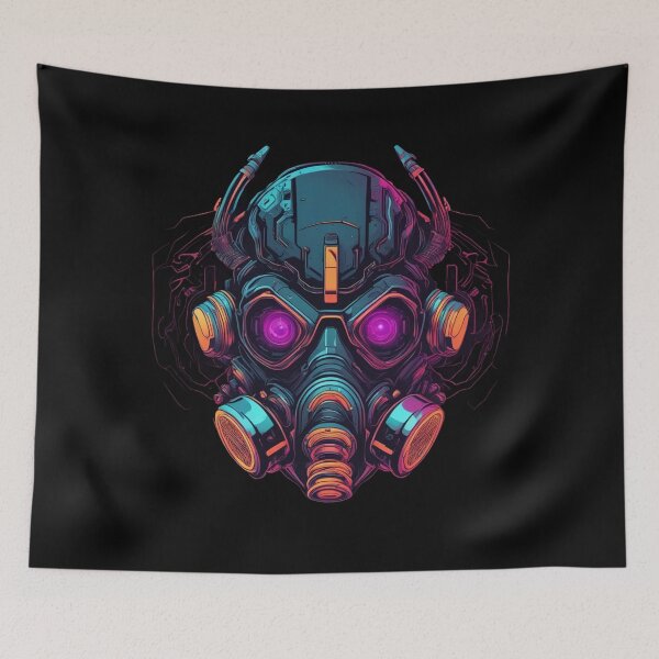 Item preview, Demonic Evil Cyberpunk, Respirator Mask Design designed and sold by Burn-Ego.