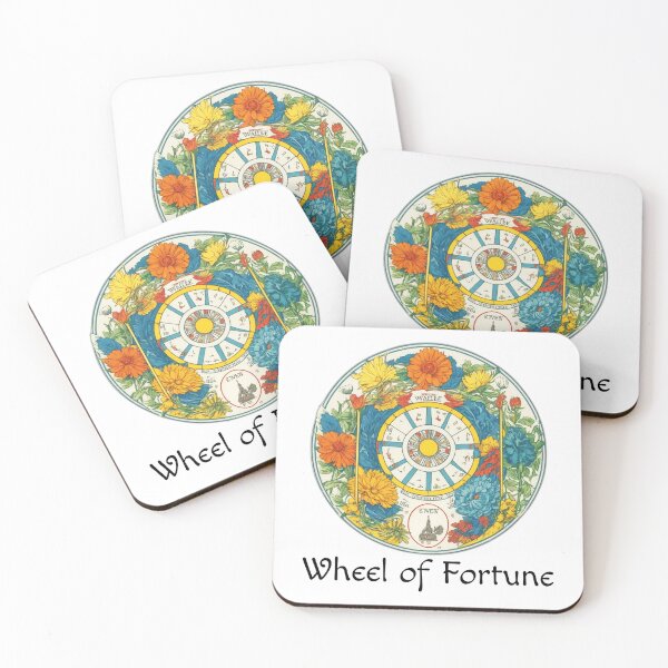 Artikelvorschau, Major Arcana Blumen-Glücksrad – Glückssymbol entworfen und verkauft von Pixel Waite.