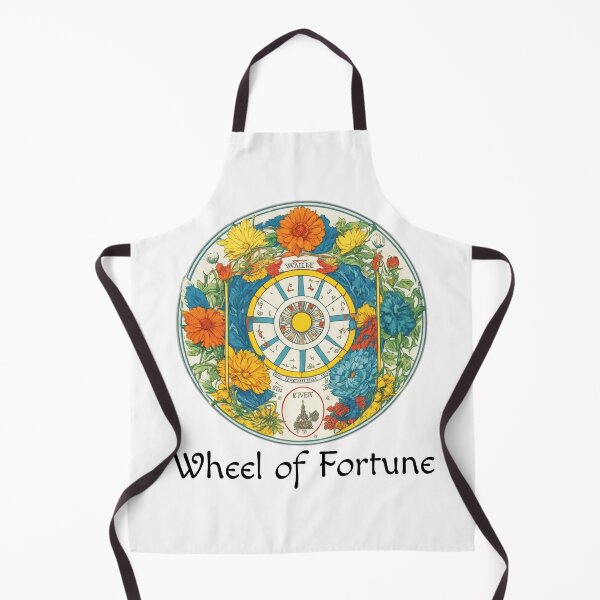 Item preview, Major Arcana Floral Wheel of Fortune - Good Luck Symbol designed and sold by Pixel Waite.