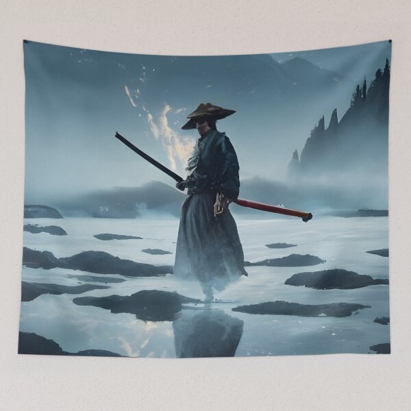 Item preview, Night Rider Alone in forest designed and sold by MalakShams.