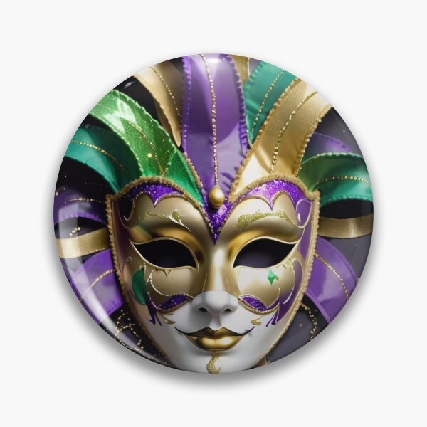 Item preview, Mardi Gras Mask, Purple Green and Gold  designed and sold by Jill-J.