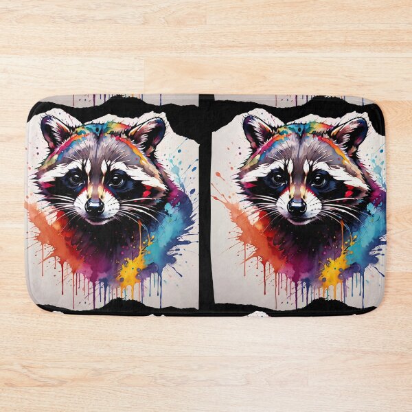 Item preview, Raccoon Paint Splash Artwork  designed and sold by BotunPeony.